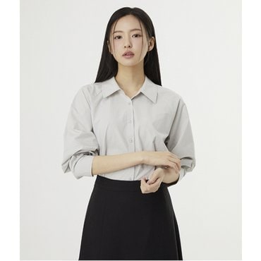 플라스틱아일랜드 공핏 볼륨셔츠 블라우스 (PR1WB231)