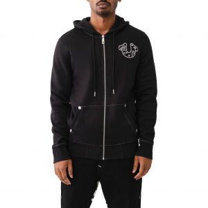 이스퀘어 4876594 True Religion Brand Jeans Embroidered Zip Hoodie