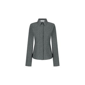 아모멘토 26FW Floral Slim Shirt, Grey