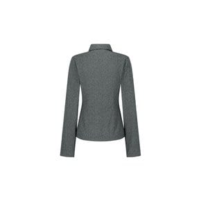 아모멘토 26FW Floral Slim Shirt, Grey