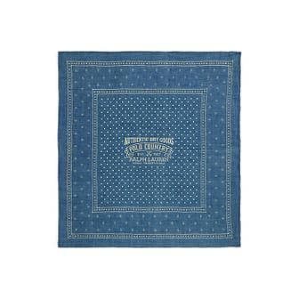폴로 랄프 로렌 남성 도트 프린트 인디고 리넨 블렌드 반다나(MAPOHGS0J321133400)