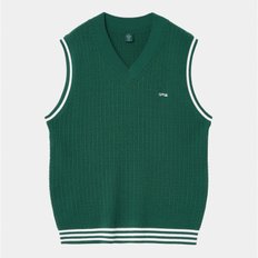 CABLE VEST GREEN