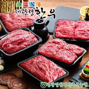 [냉장][대관령한우] 1등급이상 프리미엄플러스5호(3kg)/국거리600gx2팩+불고기600gx2팩+장조림600gx1팩