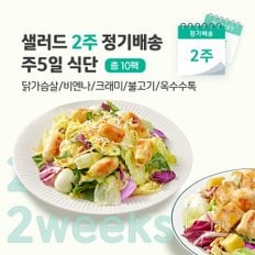 샐러드 2주 정기배송 주5일 (닭가슴살1+비엔나1+크래미1+불고기1+옥수수1)