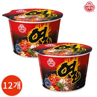 오뚜기 열라면 큰컵 105g x 12개[30310080]