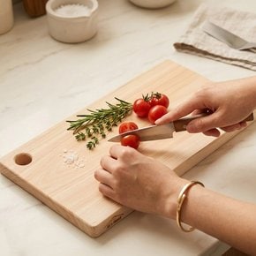 편백나무 통원목 도마2호 히노끼 무절 우드 커팅보드 캠핑 플레이팅 40x20x2.5cm