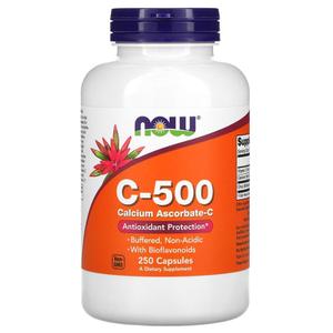  미국직구 NOW Foods 나우푸드 비타민C-500 칼슘 아스코르베이트-C 250캡슐