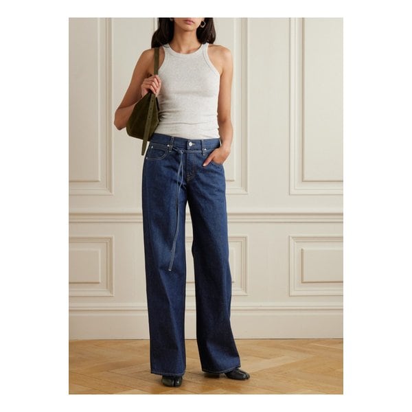 실버레이크 미카 프레이 로우라이즈 와이드 진 미드 데님 1647597350314367