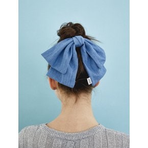 denim ribbon pin (2colors)