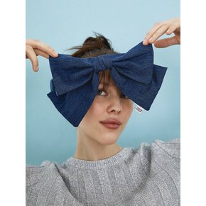 denim ribbon pin (2colors)