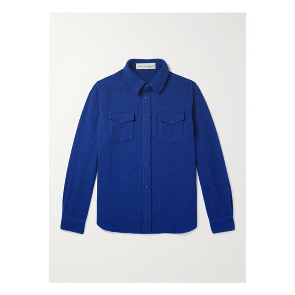 갓 트루 캐시미어 캐시미어 셔츠 블루 1647597335874535