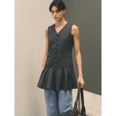 시타 Low-rise Tailored Dress_CTOP705(Charcoal)