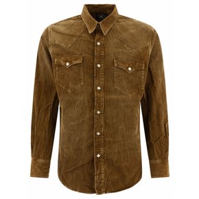 [RRL RALPH LAUREN] 남성 코듀로이 웨스턴 셔츠 782911287001 페이드 TAN Brown /3