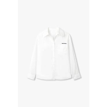GCUT [25S/S] 레터링 자수 사이드 슬릿 셔츠(7255160101)