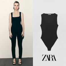 ZARA 자라 스트레치 블랙 니트 바디수트