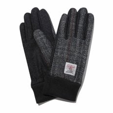 Grey Harristweed Wool Gloves_CAHAX24513GYX