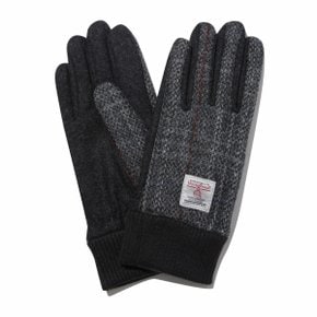 Grey Harristweed Wool Gloves_CAHAX24513GYX