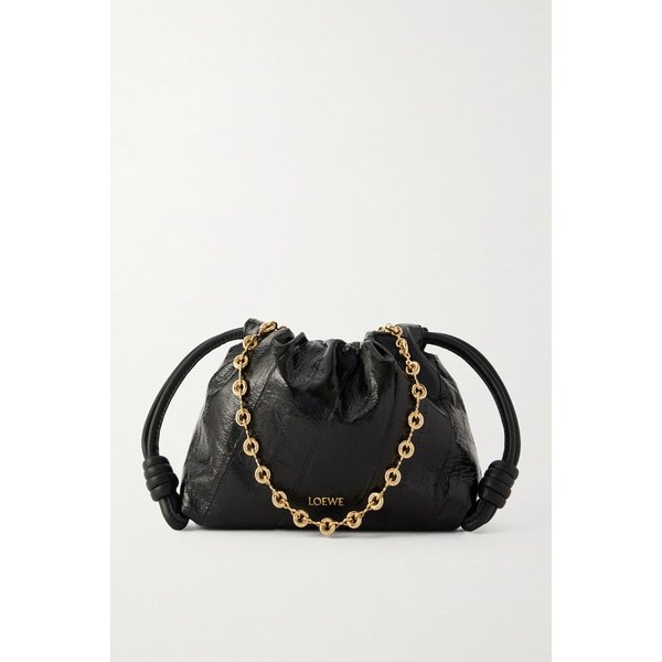 플라멩코 미니 가죽 트리밍 크링클 장어 클러치 46376663162983581