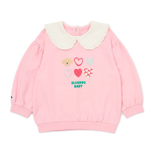 [여주점] [오프라벨 여주점] 블루독베이비 (PK) 코지 퍼프소매 스웨트셔츠 (45114-334-07)
