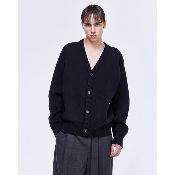 [파주점] 지제로 엠블럼 심리스 가디건 SH2KT805BK