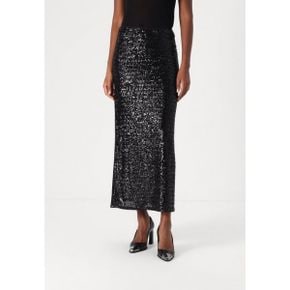 5233091 DKNY SKIRT - Maxi skirt black