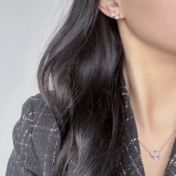 14K GF 알리사 귀걸이/목걸이 세트 S00010