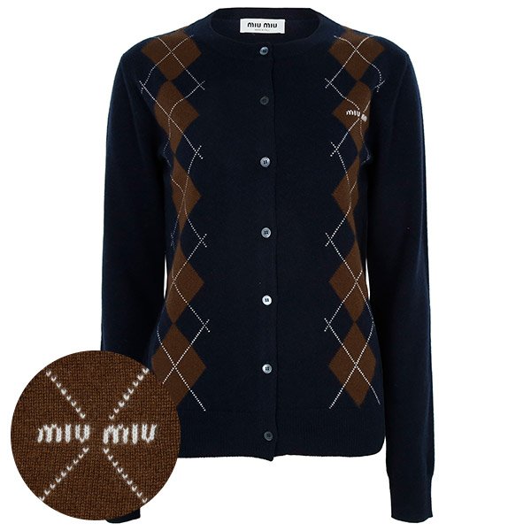 [부산점] 25FW 블루 아가일 캐시미어 카디건 MMF988 174B F0008