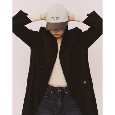 인스턴트펑크 배색 레더 볼캡 BDFWIFAC02
