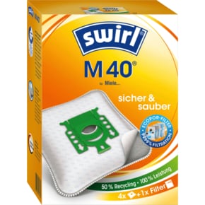 스월 Swirl 진공 청소기 백 M40 MicroPor Plus 4개입