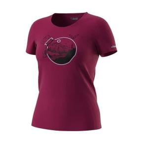 독일 다이나핏반팔티 여자 DYNAFIT Womens Artist Series Co TShirt W Beet Red/Bottle S 143423