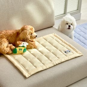 펫본 부드러운 퍼피 누빔패드 아이보리 M 40x50cm