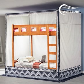 사각 난방텐트 프리미엄 커튼형 패밀리 세트(스텐봉포함) 방한 침대 보온 실내 텐트