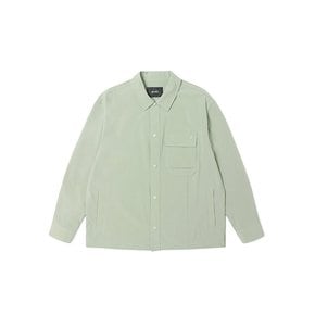 23 FW 남성 아일렛 장식 원 포켓 셔켓 (LT-KHAKI)