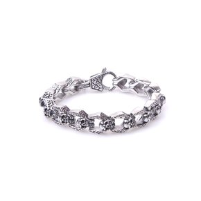 STAINLESS STEEL BRACELET V-SKULL SSBV05