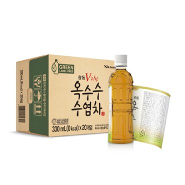  광동 옥수수수염차 무라벨 330ml 80펫