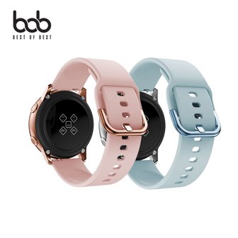 BOB 갤럭시워치 7 6 5 4세대 액티브1 2 실리콘 벨트버클 스포츠밴드 40mm 41mm 42mm 44mm