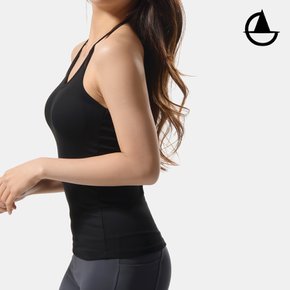 안정감 있는홀터나시 골지 끈나시 요가복 oz115