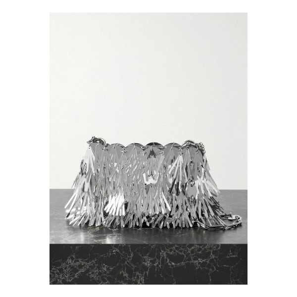 파이에트 장식 트윌 숄더 백 실버 46376663162926338