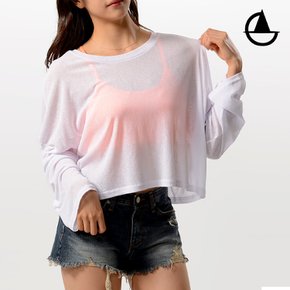 시스루 요가 커버업티 세미크롭티 필라테스복 ro67