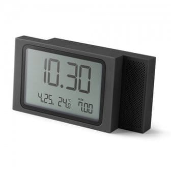 렉슨 SLIDE lcd alarm clock dark grey - LR141G3