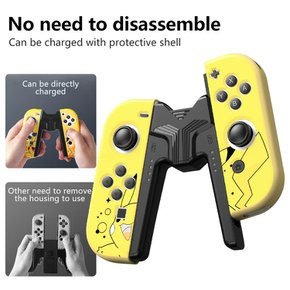 PGRTYOF Joy-Con Joy-Con Switch LED USB-C Switch용 충전 그립, 충전 그립 조이콘 충전 그립