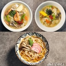  [우정제면소] 맑은해물맛 칼국수/수제비 12인분外 우동10인분 (칼국수6+수제비6인분도 주문가능)