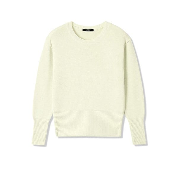 여성 라운드넥 베이직 니트 (WHITE) (HB3LKA6)