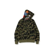 베이프 후드집업 1ST CAMO SHARK FULL ZIP HOODIE 1K20-115-009