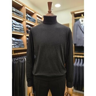 브렌우드 [여주점] 코오롱 브렌우드 남성 에센셜스 솔리드 워셔블 롱터틀넥 스웨터 BRWAW25541BKX GYL WIX