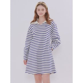 MET stripe collar A one-piece blue