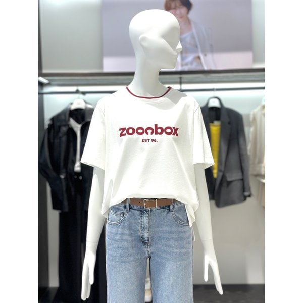 [시흥점] 주크박스 레터링 배색 반팔 티셔츠 V252PSM931