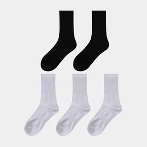 슈탠다드 5팩 골지 크루 삭스  슈펜  (HPAO2EA613-T)