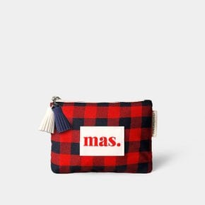 Basic pouch _ 체크레드 [Check Red]