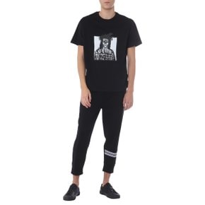 SS20 NEIL BARRETT Short Sleeve T-shirt ROUND NECK T-SHIRT BLACK PBJT669S_N521S524